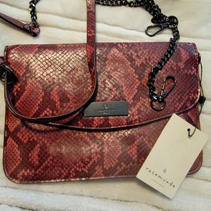 Rosemunde Copenhagen snake skin clutch